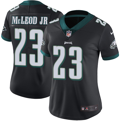 Nike Eagles #23 Rodney McLeod Jr Black Alternate Women's Stitched NFL Vapor Untouchable Limited Jersey